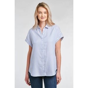 Beach Lunch Lounge | Spencer Striped Short Sleeve Camp Shirt